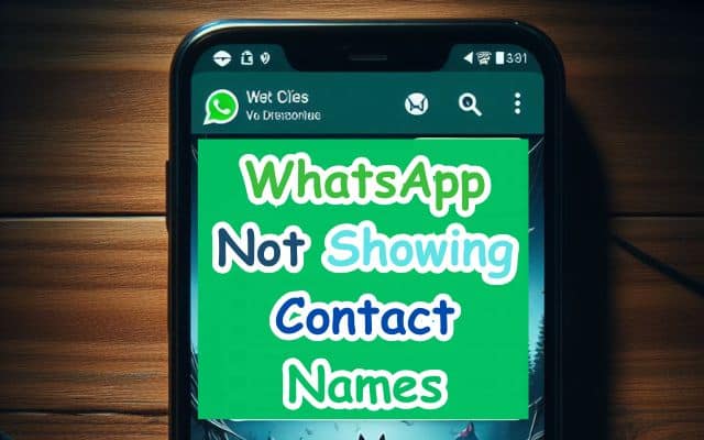 WhatsApp Not Showing Contact Names