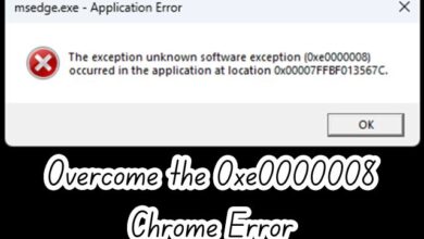 0xe0000008 Chrome Error