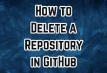 Delete a Repository in GitHub