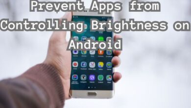 Prevent Apps from Controlling Brightness