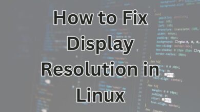 Display Resolution in Linux