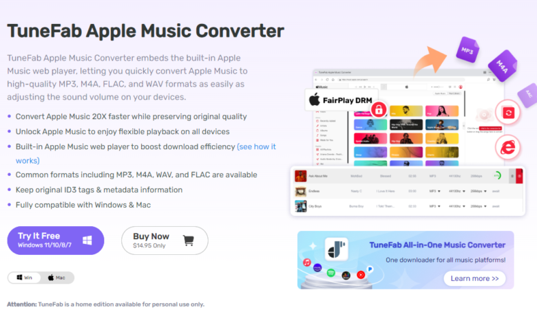 TuneFab Apple Music Converter V4.0.0
