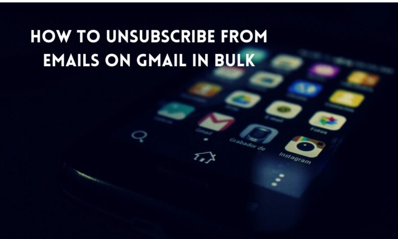How to unsubscribe from emails on Gmail in bulk