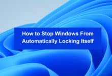 How to Stop Windows From Automatically Locking Itself
